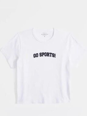 Abercrombie & Fitch "Go Sports" Essentials Baby Skimming Tee